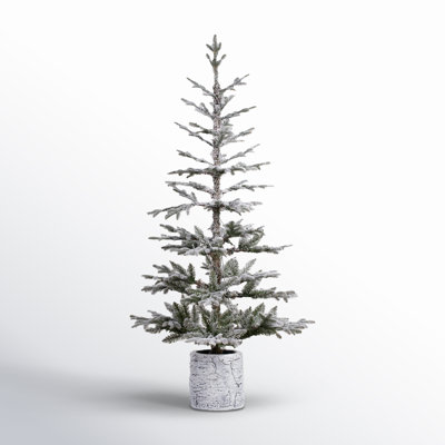 The Holiday Aisle® 5' White Fir Artificial Christmas Tree with 150